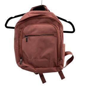 Open Story Target Rose Pink Gray Adjustable Straps Pockets Zip Mini Backpack Bag